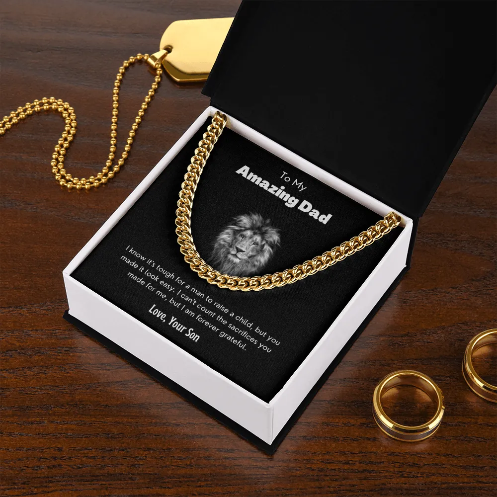My amazing dad - cuban link