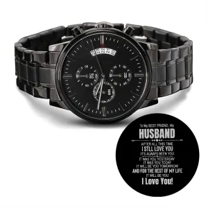My Husband My Best Friend Engraved Watch