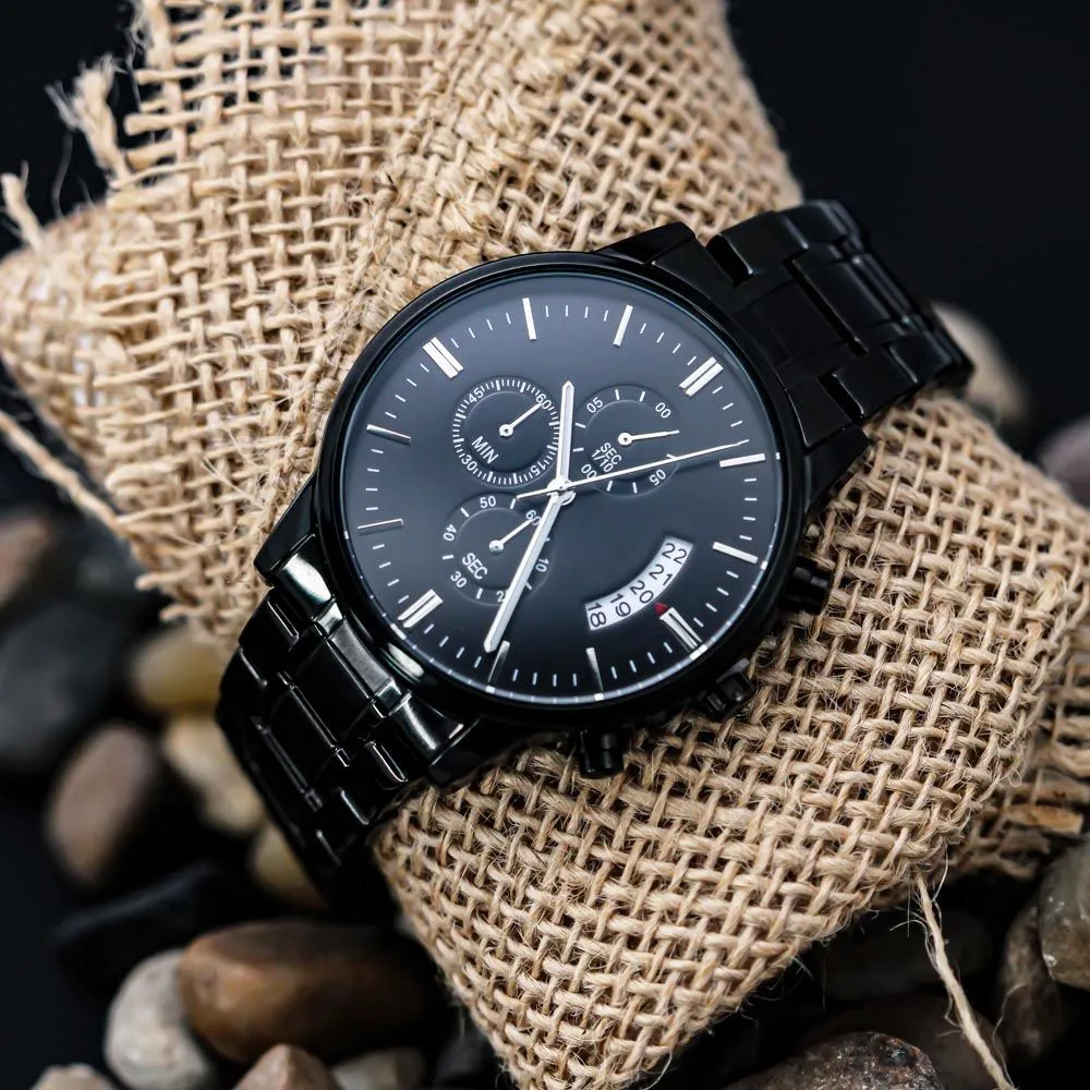 My Husband My Best Friend Engraved Watch
