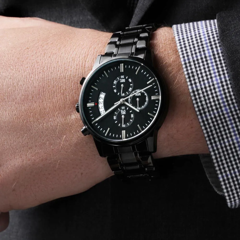 My Husband My Best Friend Engraved Watch