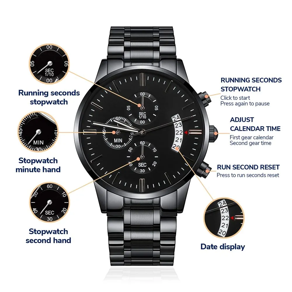 My Husband My Best Friend Engraved Watch