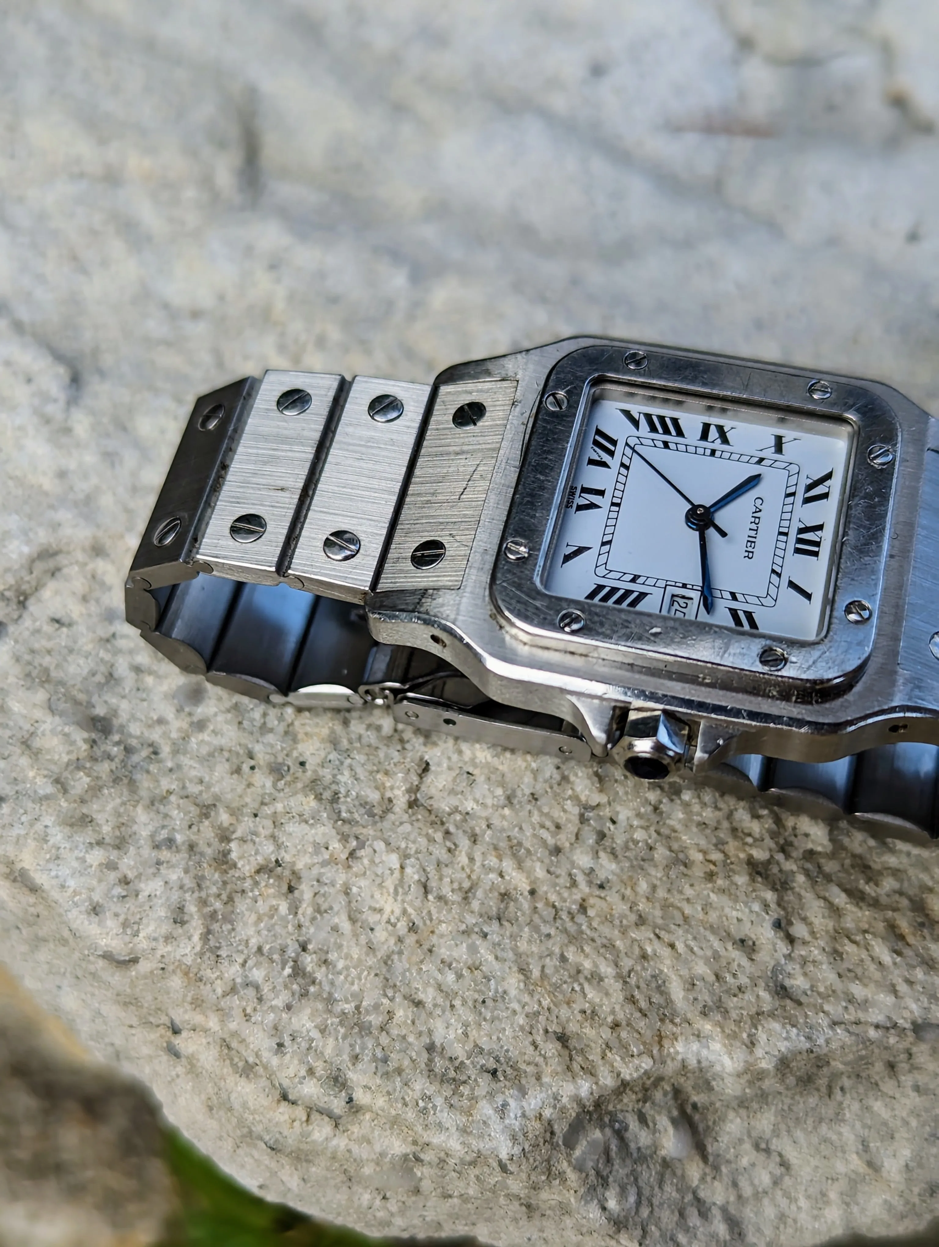 My Personal Collection: Vintage Cartier Santos Carree 2960 - Unpolished