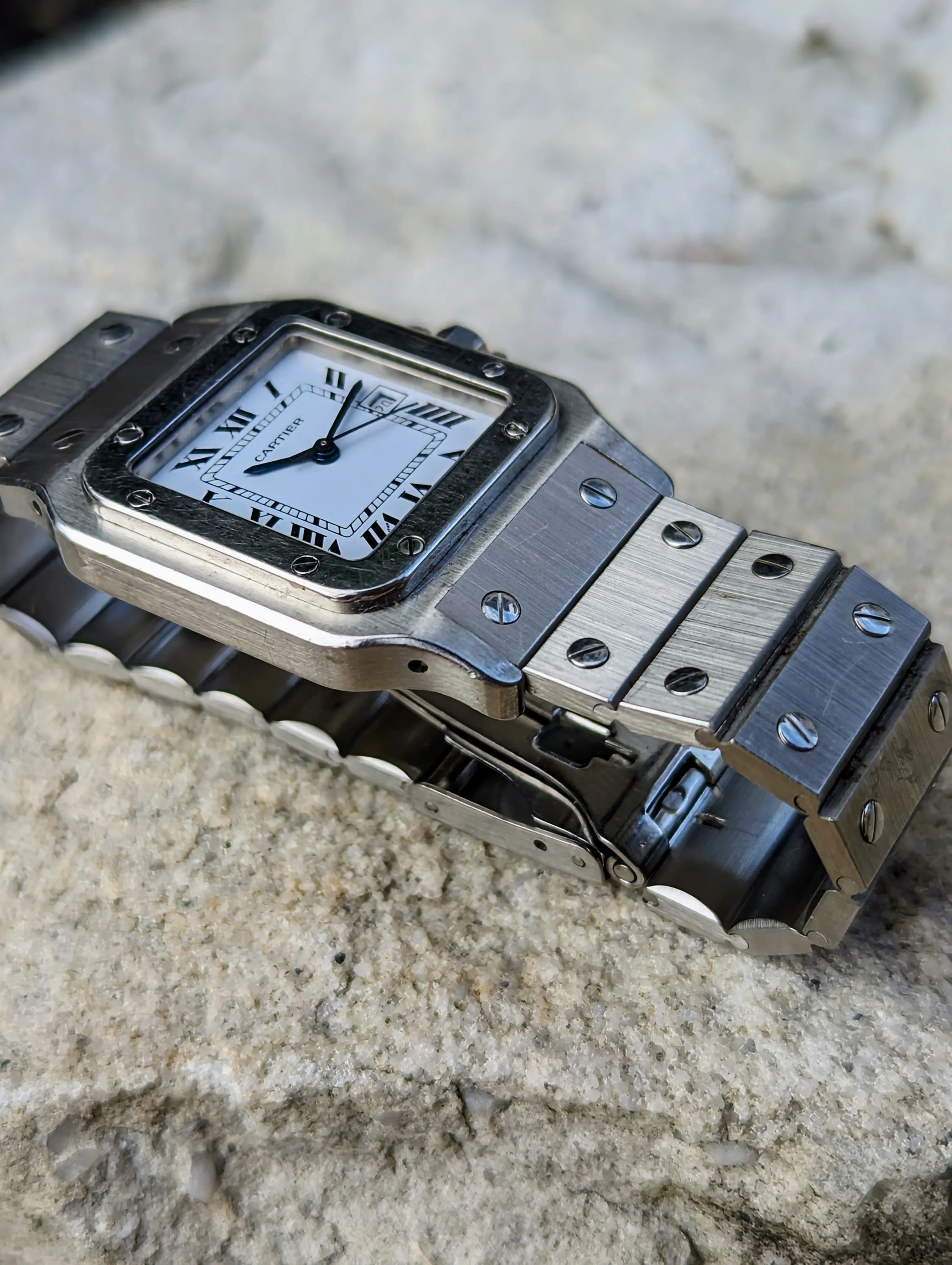 My Personal Collection: Vintage Cartier Santos Carree 2960 - Unpolished