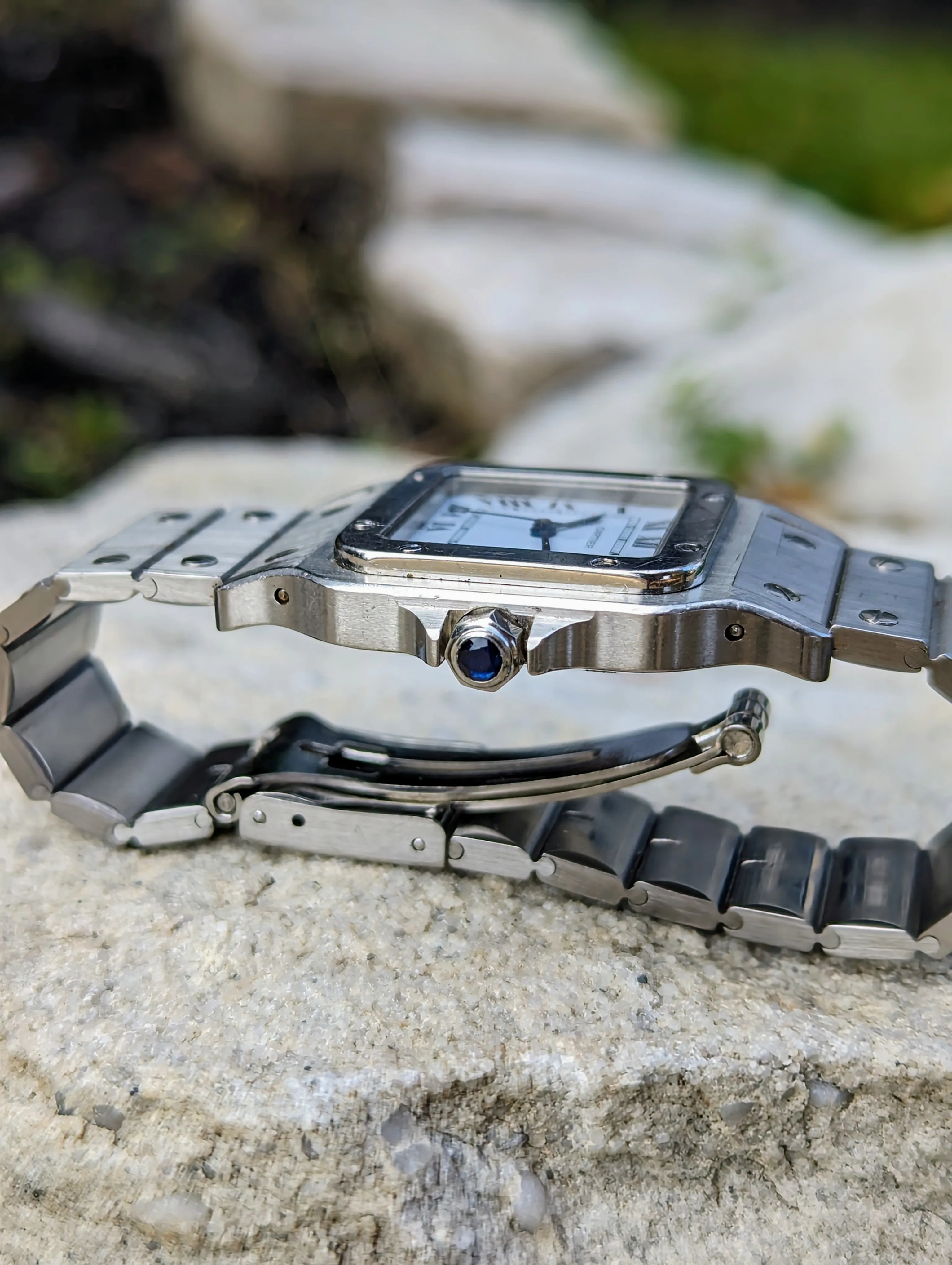 My Personal Collection: Vintage Cartier Santos Carree 2960 - Unpolished