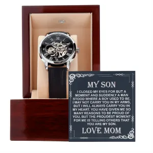 My Son - I'm So Proud - Skeleton Watch