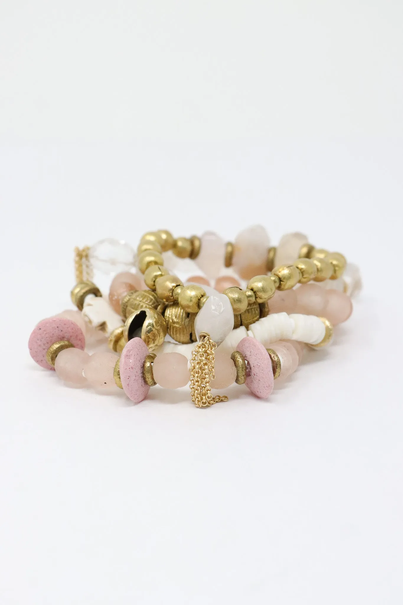 Mya Lambrecht Zebra Pink Jasper Bracelet