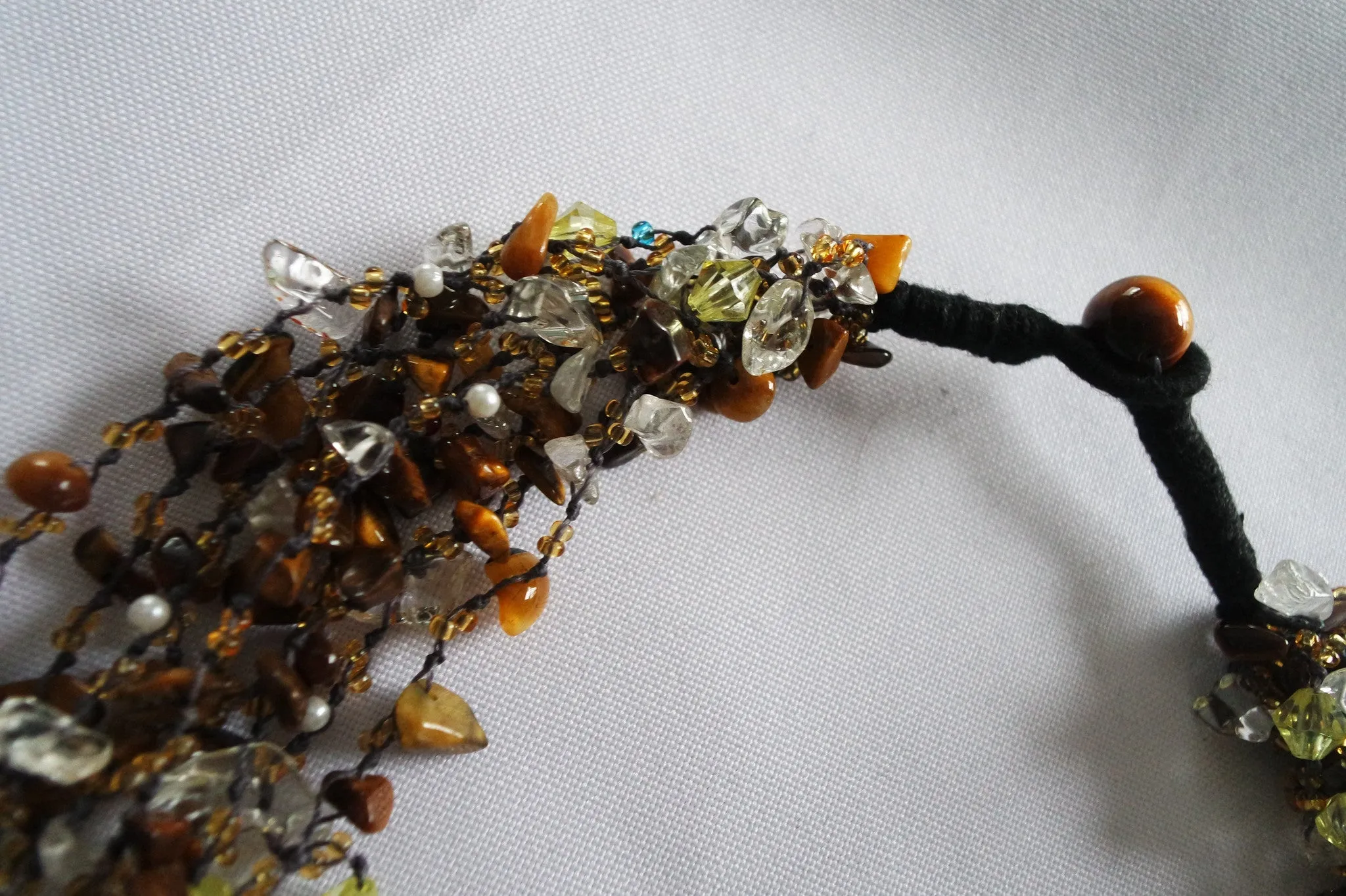 Naga India Necklace "Tribal Vintage Coin"  Stones - Many Different Stones!!