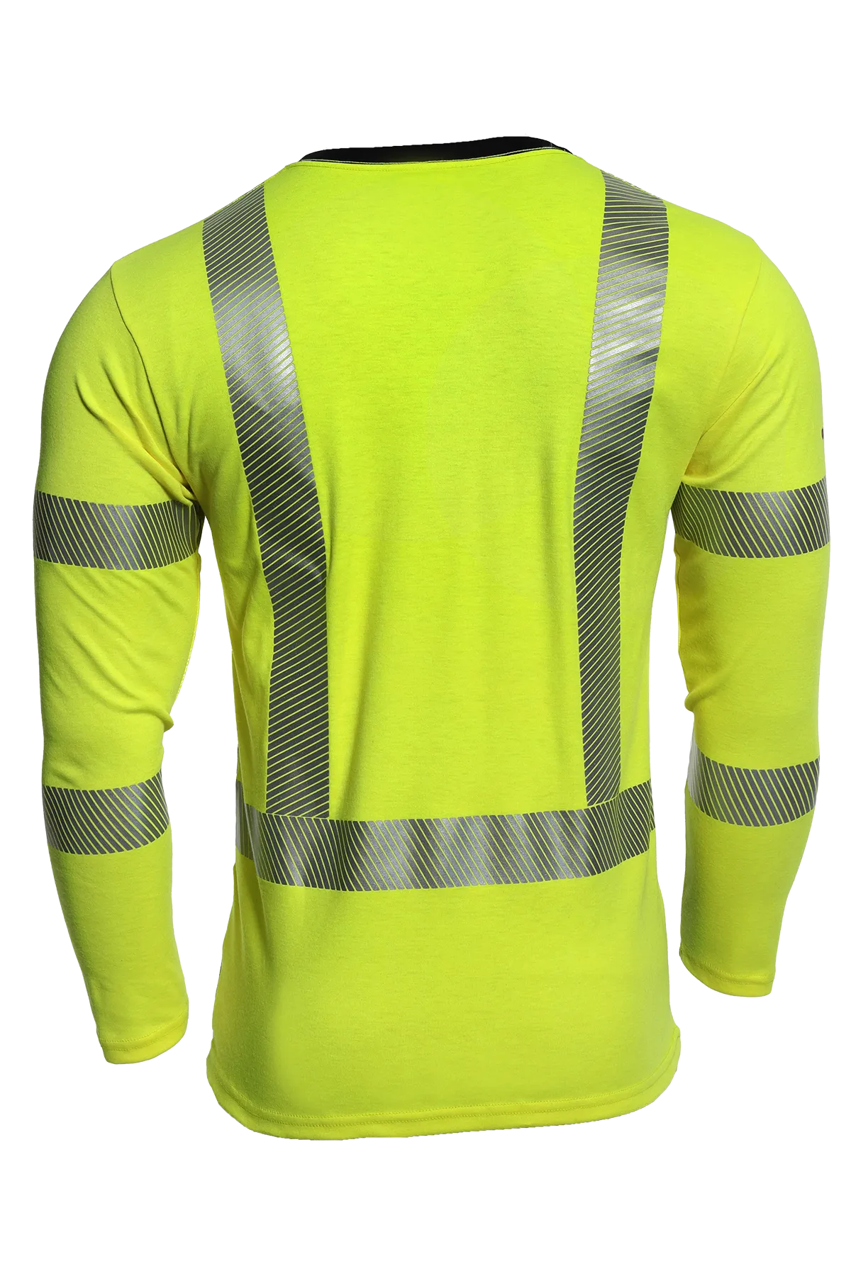 National Safety Apparel Drifire FR Hi Vis Hybrid Long Sleeve T Shirt, 8.6 cal/cm²