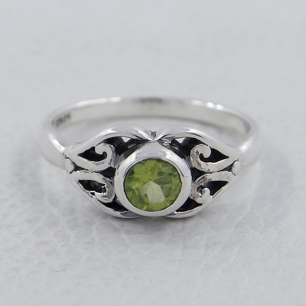 Natural Blue Topaz Silver Ring