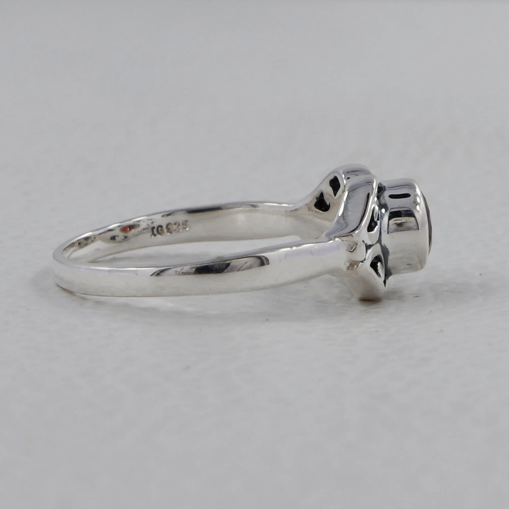 Natural Blue Topaz Silver Ring