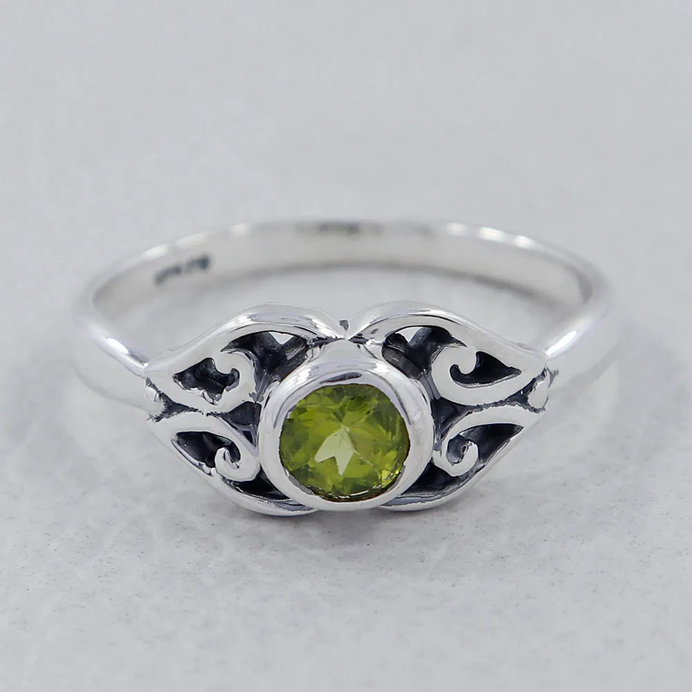 Natural Blue Topaz Silver Ring