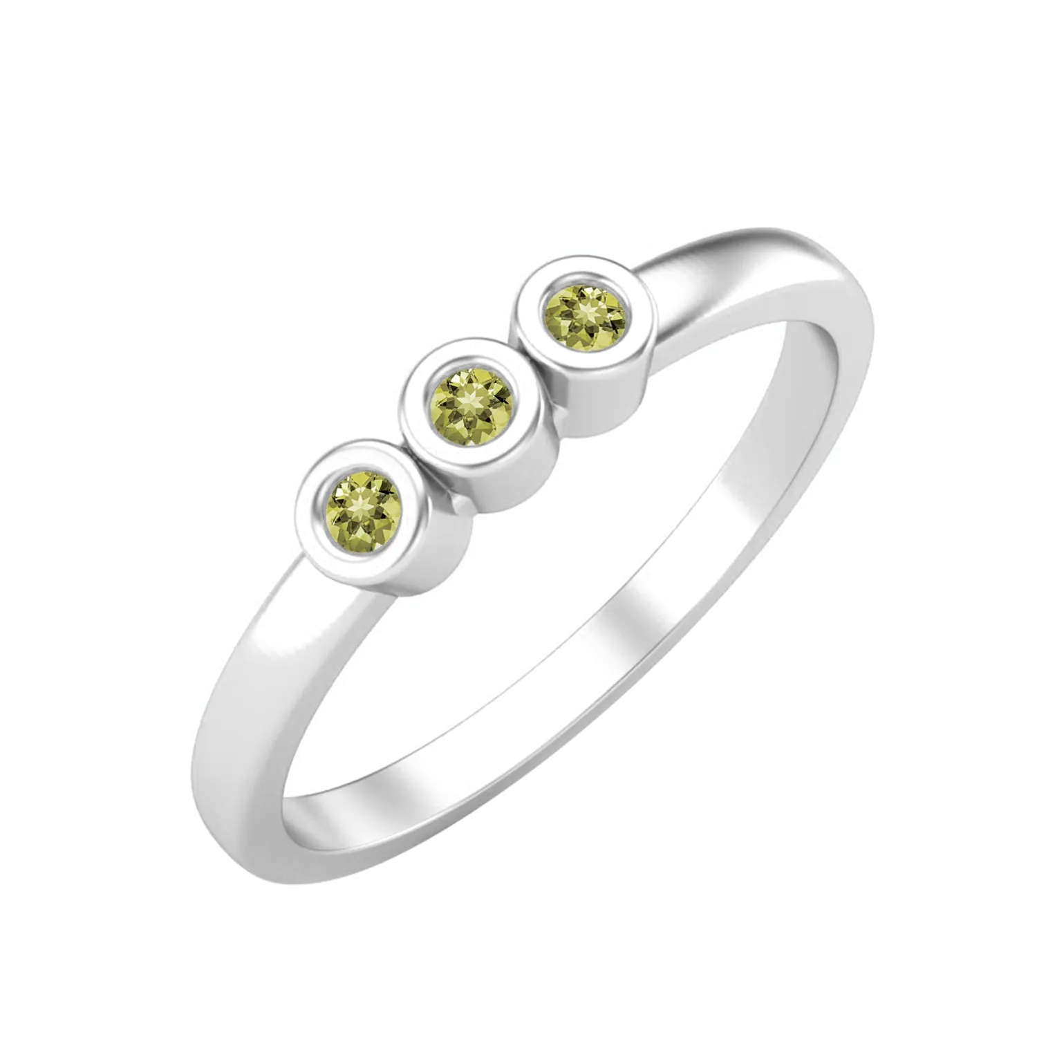 Natural Lemon Quartz Bridal Ring 925 Sterling Silver Minimalist Wedding Ring Unique Promise Ring