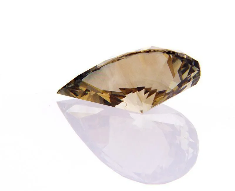 Natural Loose Diamond  Pear Cut Chocolate Brown Color 1.69 CT SI1 Clarity $9000