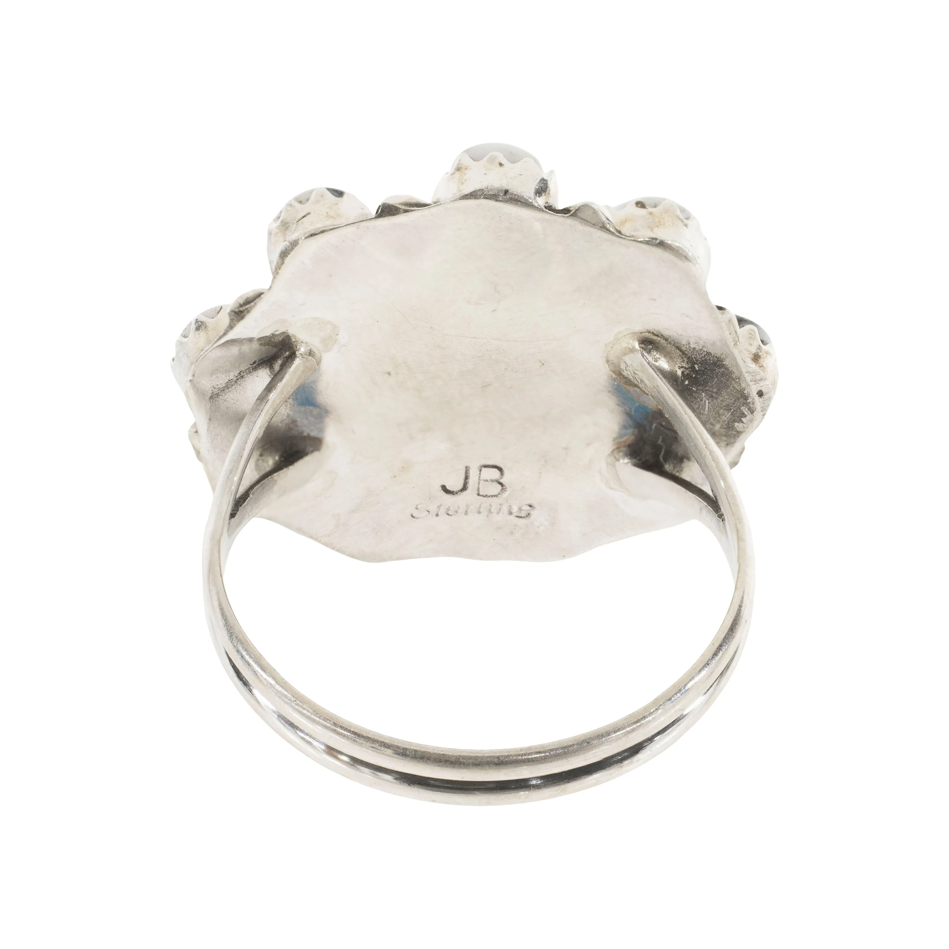 Navajo White Buffalo Turquoise Ring