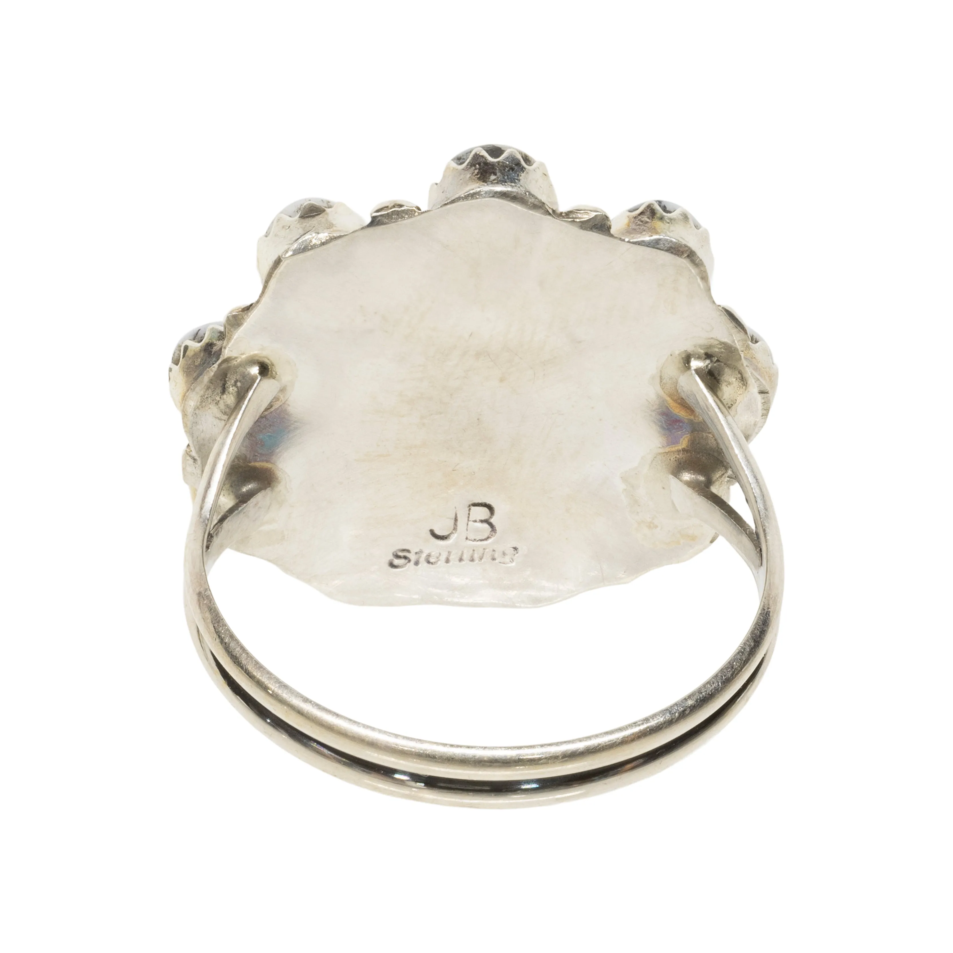 Navajo White Buffalo Turquoise Ring