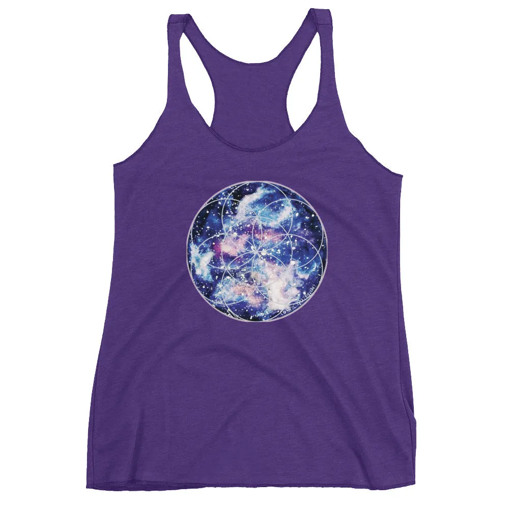 Nebula Seed of Life Women's Racerback Tank