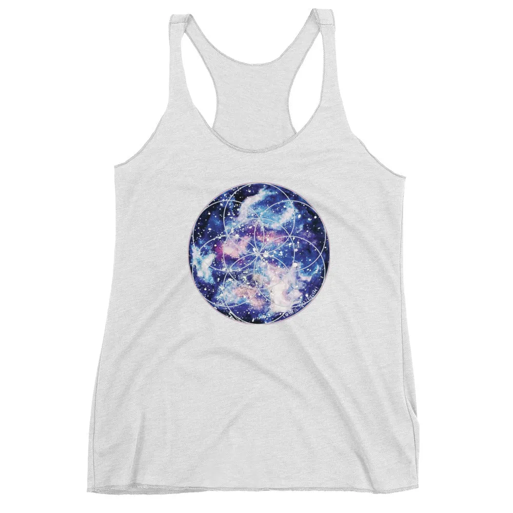 Nebula Seed of Life Women's Racerback Tank