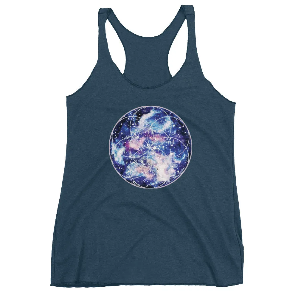 Nebula Seed of Life Women's Racerback Tank
