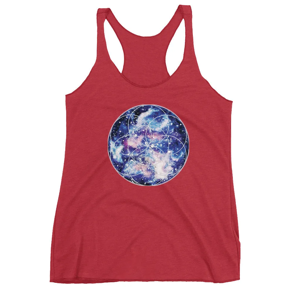 Nebula Seed of Life Women's Racerback Tank