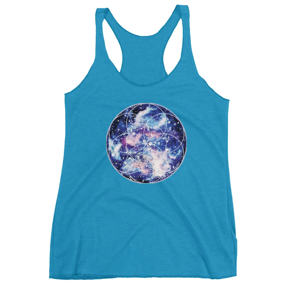 Nebula Seed of Life Women's Racerback Tank