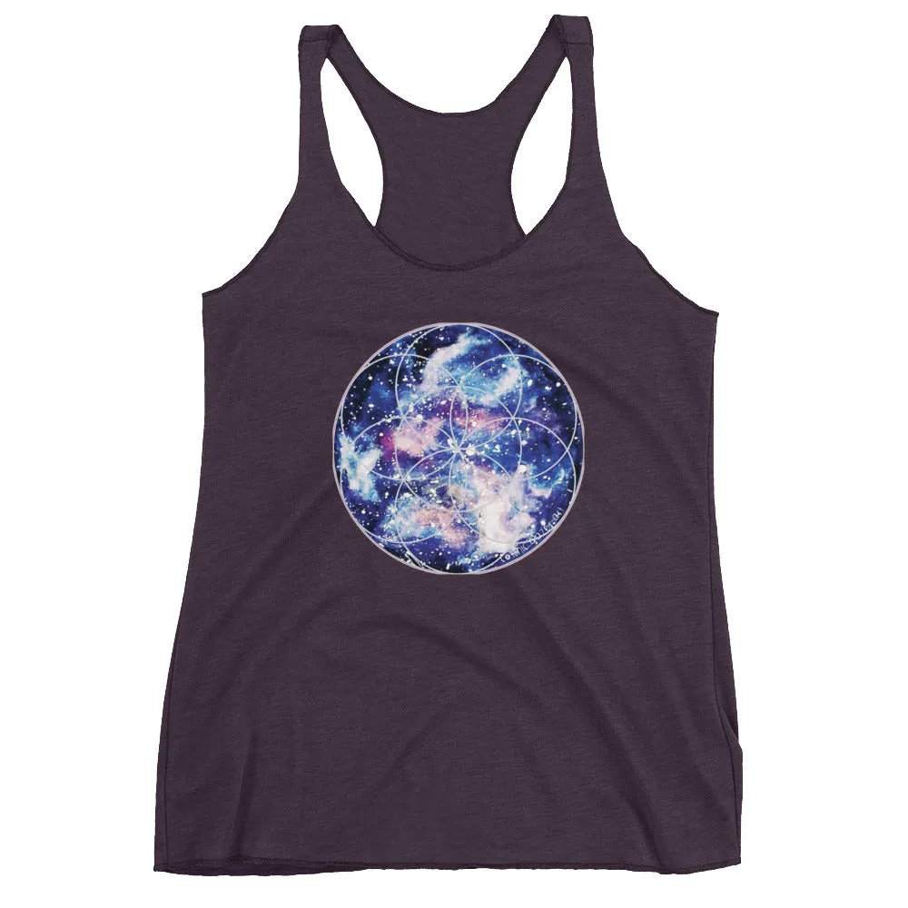 Nebula Seed of Life Women's Racerback Tank