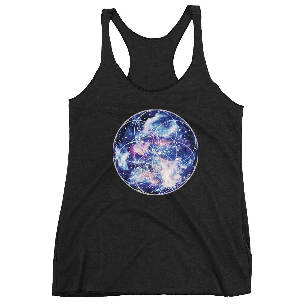 Nebula Seed of Life Women's Racerback Tank