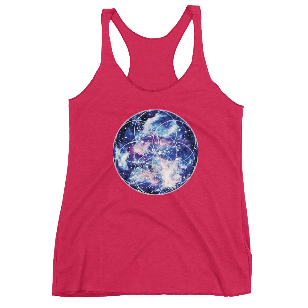Nebula Seed of Life Women's Racerback Tank