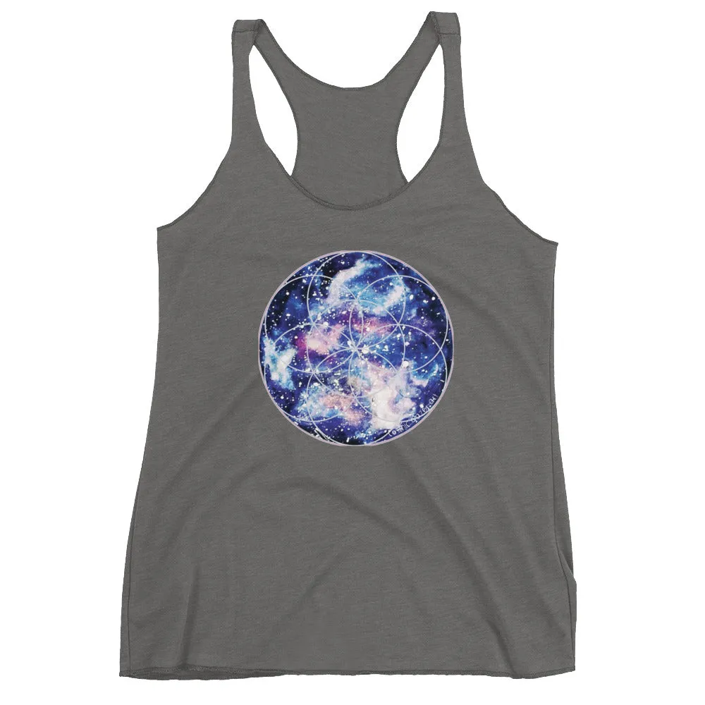 Nebula Seed of Life Women's Racerback Tank