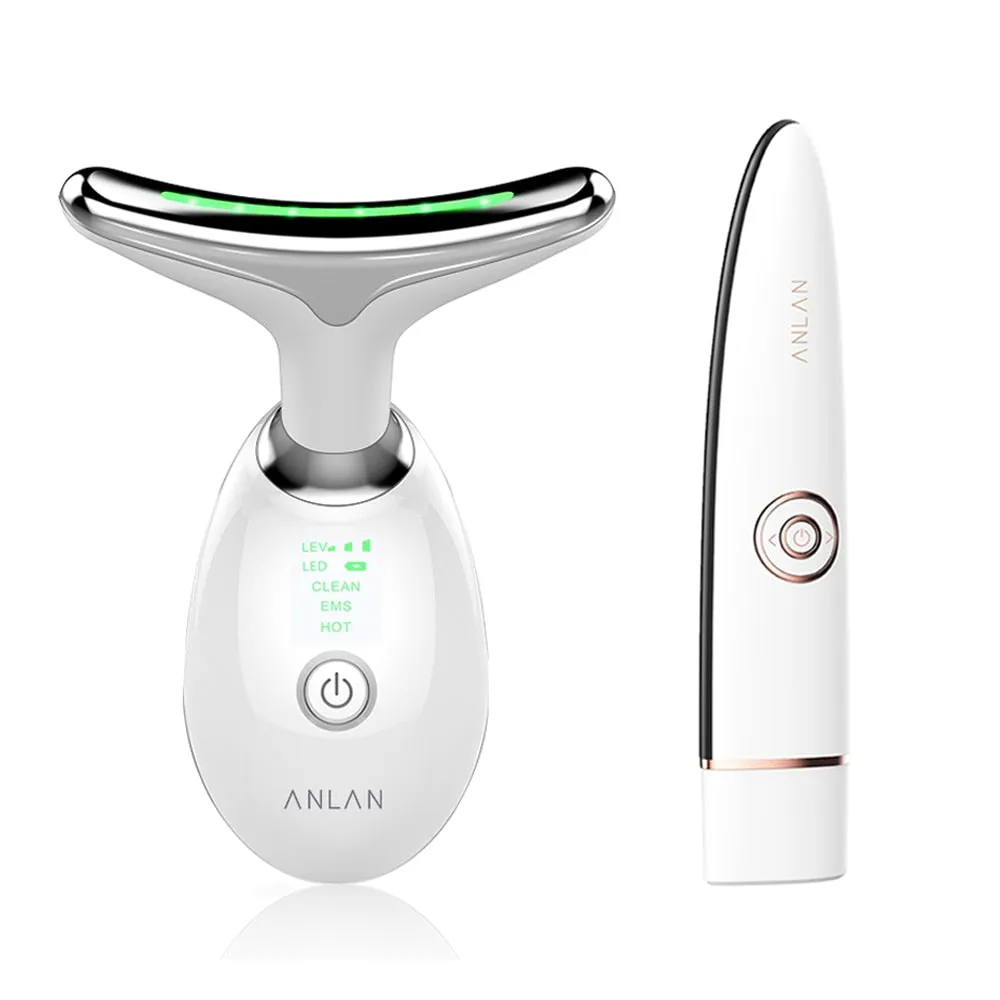 Neck Face Beauty Device LED Photon Therapy Reduces Double Chin