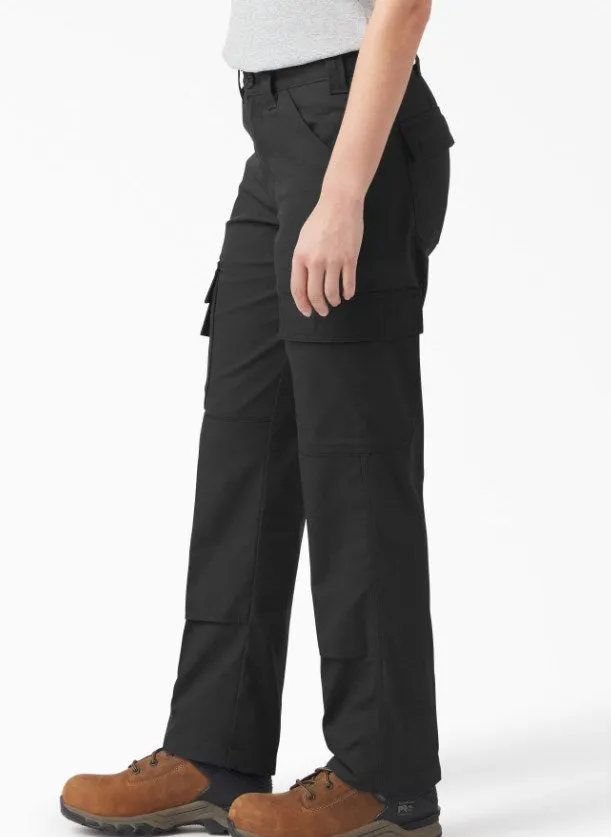 New Dickies Women's Everyday FLEX Cargo Pants, Black (Size 6 Waist Regular Length) Retails $75 