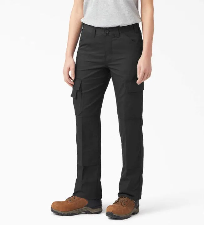 New Dickies Women's Everyday FLEX Cargo Pants, Black (Size 6 Waist Regular Length) Retails $75 