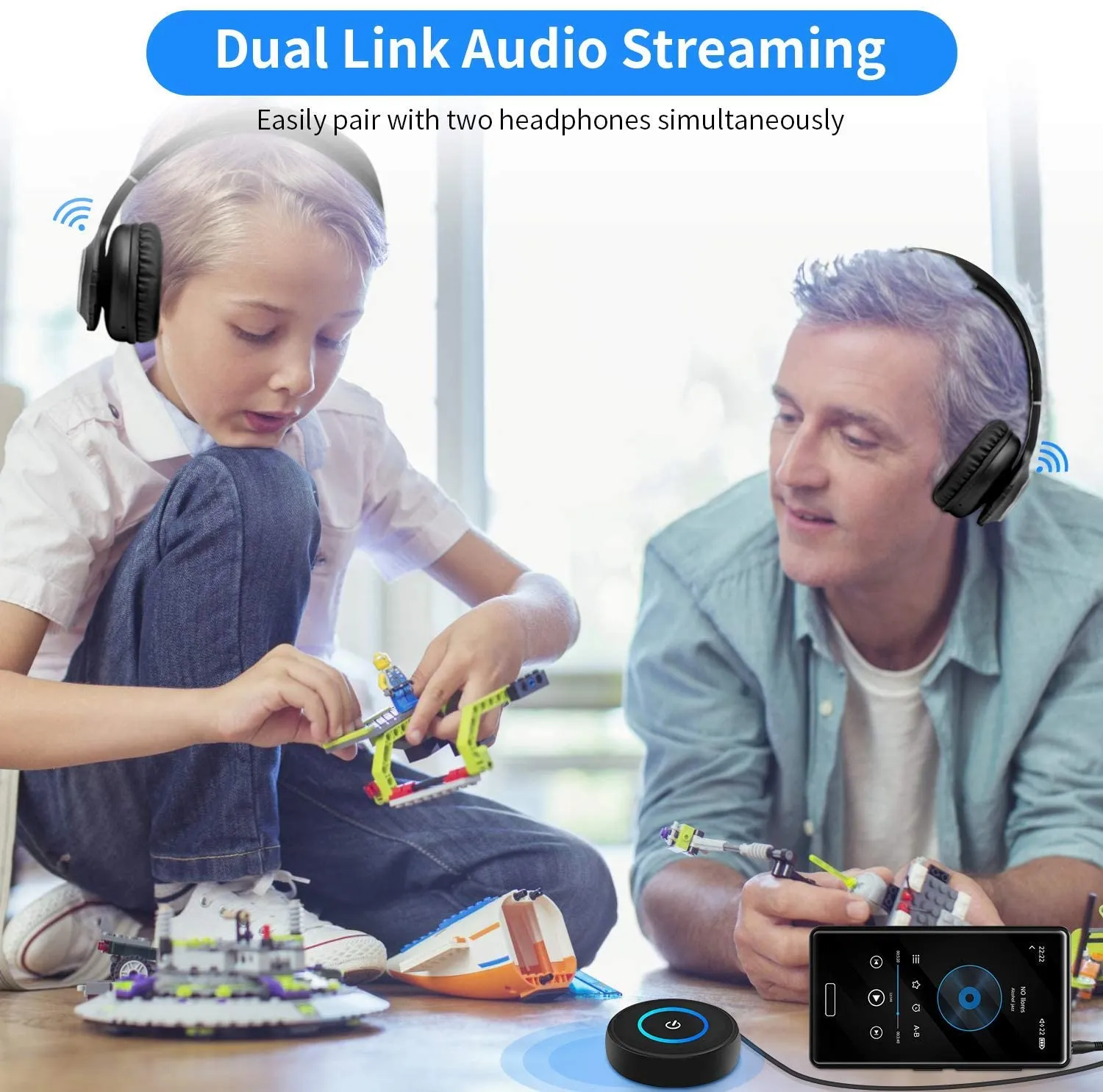 New Giveet Bluetooth V5.0 Transmitter and Receiver with aptX Low Latency, Wireless Bluetooth Audio Streaming Adapter for TV, PS4, XBOX, PC, Headphones, Home Sound Car Stereo Speaker with 3.5mm AUX or RCA Jack (Without Optical Audio Cable)