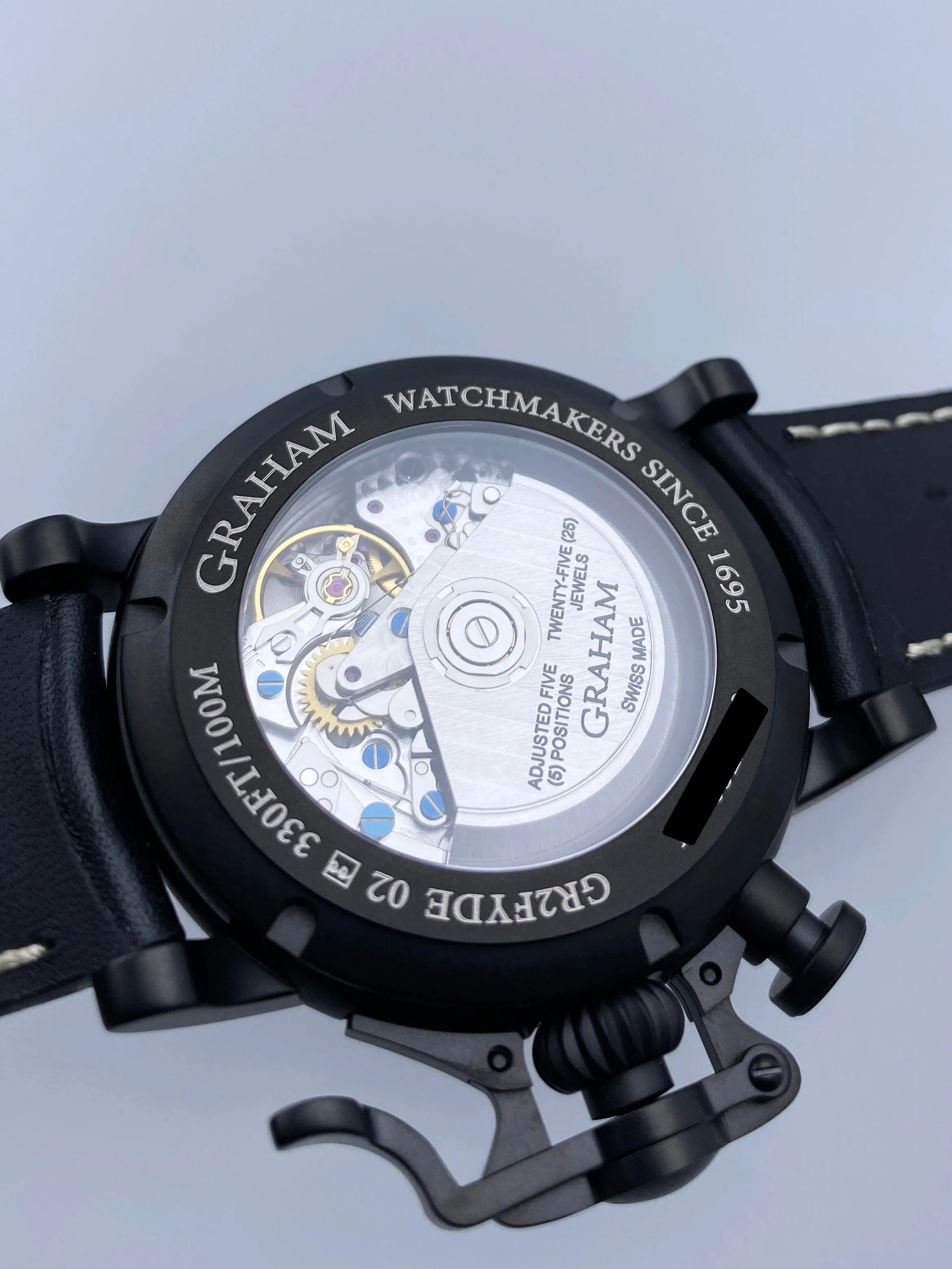 New Graham Chronofighter Vintage Aviator "DLC White Limited Edition" Watch Box Papers