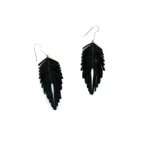NEW! Plumeria Leather Earrings by Oropopo