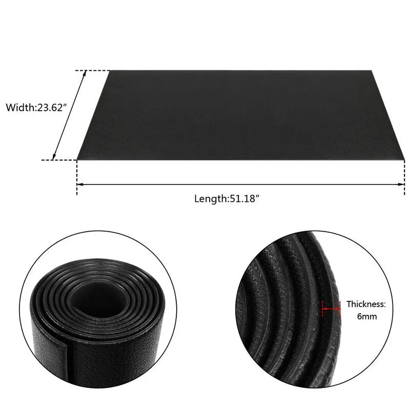 New Wayfair Ktaxon Vinyl Exercise Mat, Black! 51.18" H x 23.62" W x 0.24" D