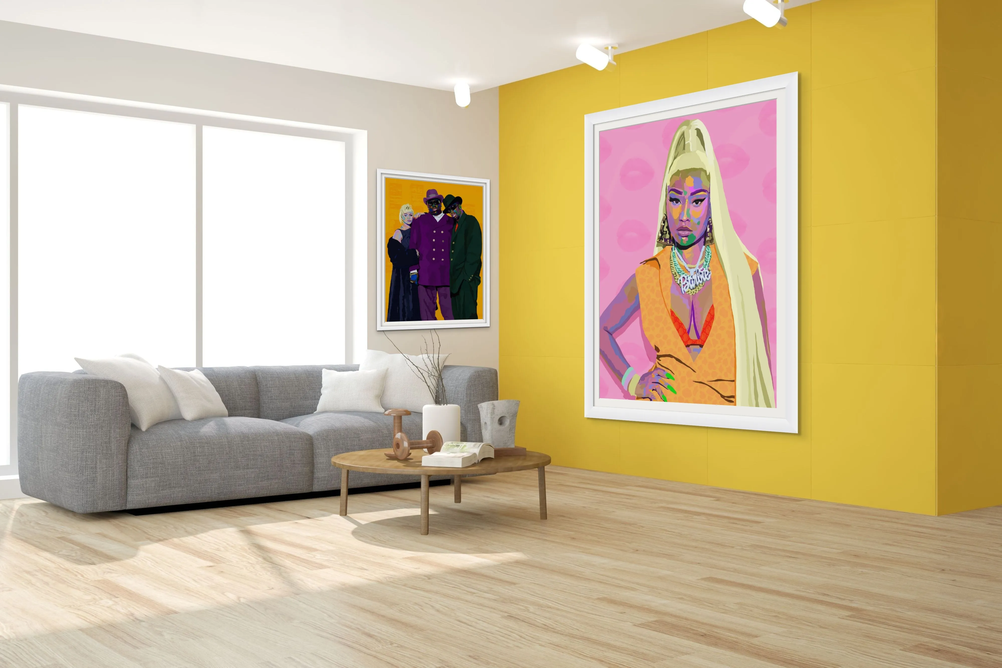 Nicki - Nicki Minaj inspired Portrait - Limited Edition Giclee Art Print & Wall Decor - Vakseen Art