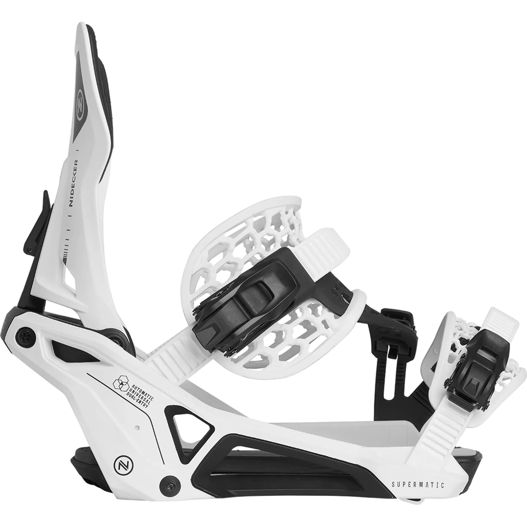 Nidecker Supermatic Hybrid Binding White 2025