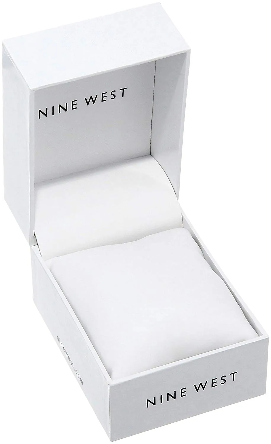 Nine West NW2117SVPK Reloj Análogo para Mujer, color Blanco/Rosa