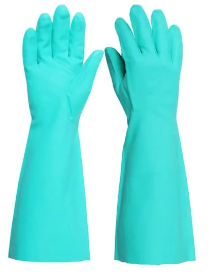 Nitrile Green Chemical Safety Glove 18" Beeswift NG18