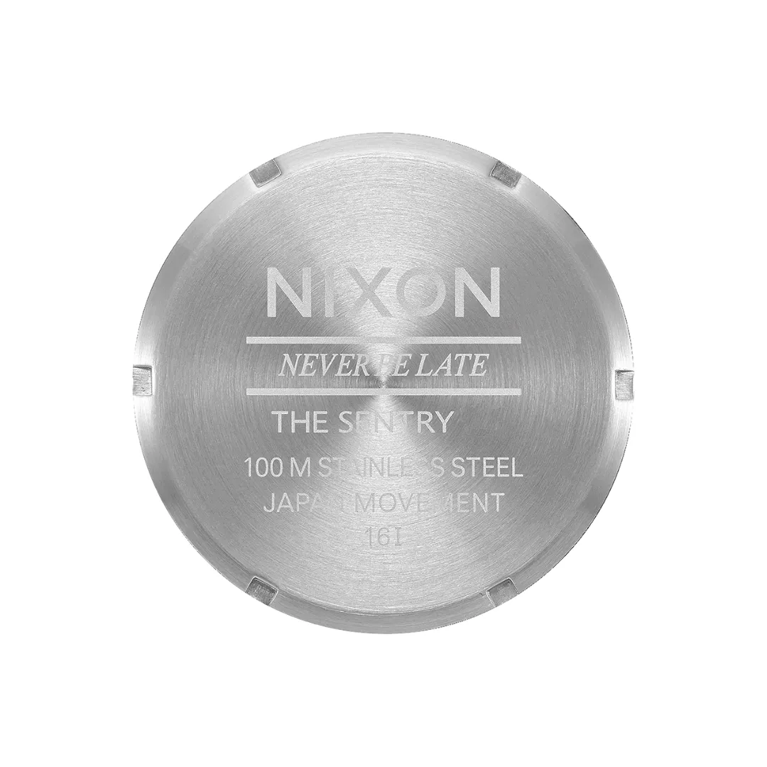 Nixon Sentry SS Unisex Metal Bands Watches - Silver Cranberry
