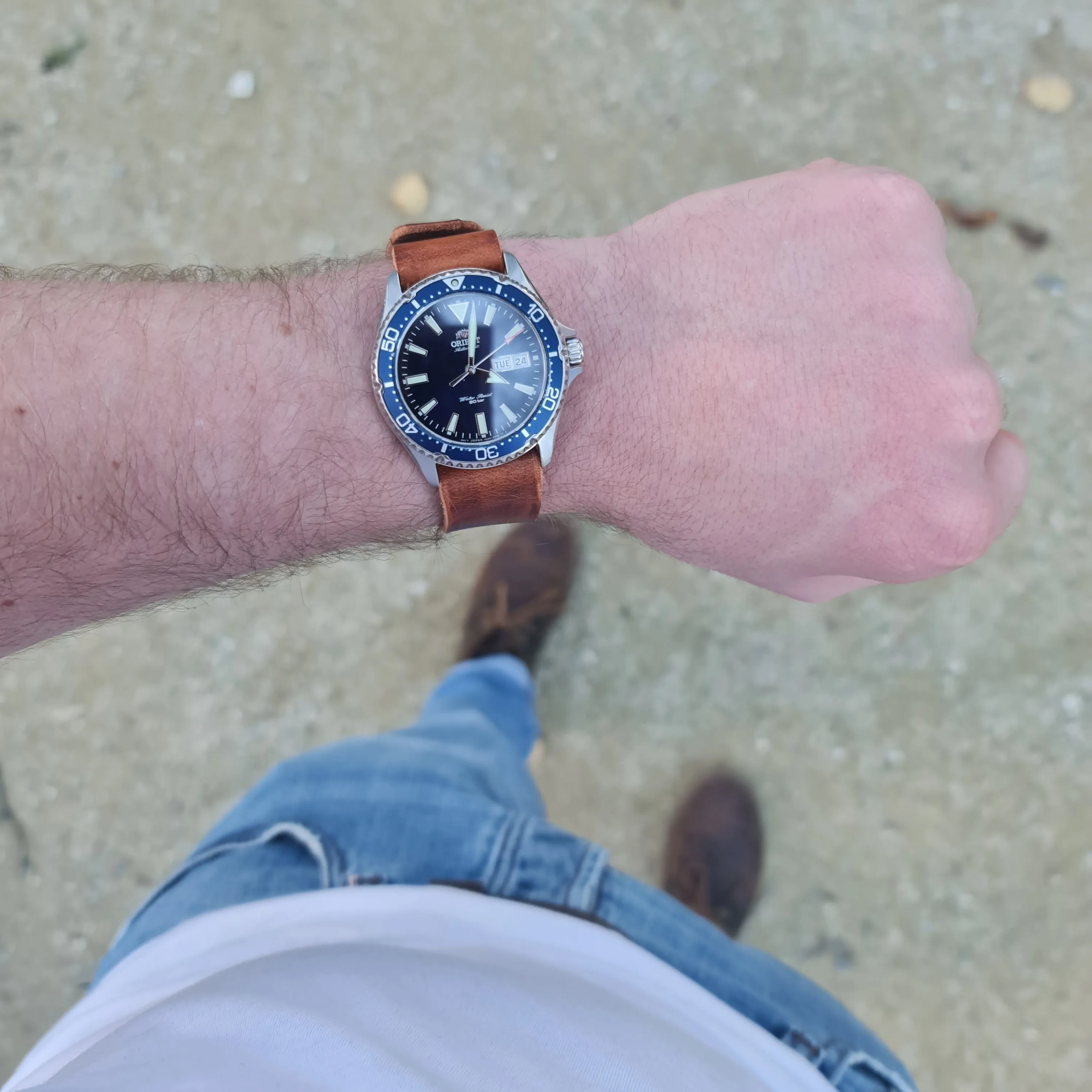No. 99 Zulu Strap – Handmade One-Piece Watch Strap - Horween Leather