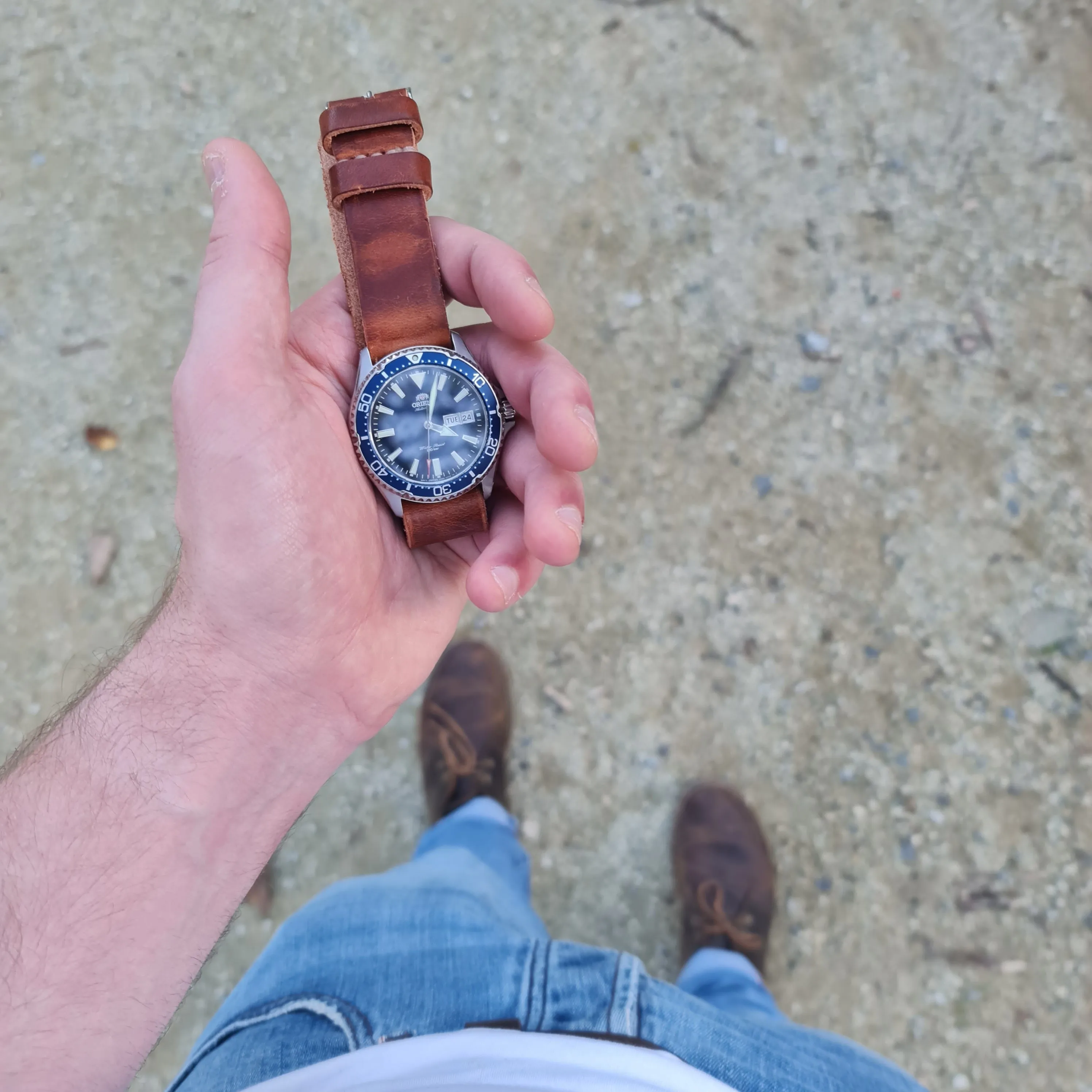No. 99 Zulu Strap – Handmade One-Piece Watch Strap - Horween Leather