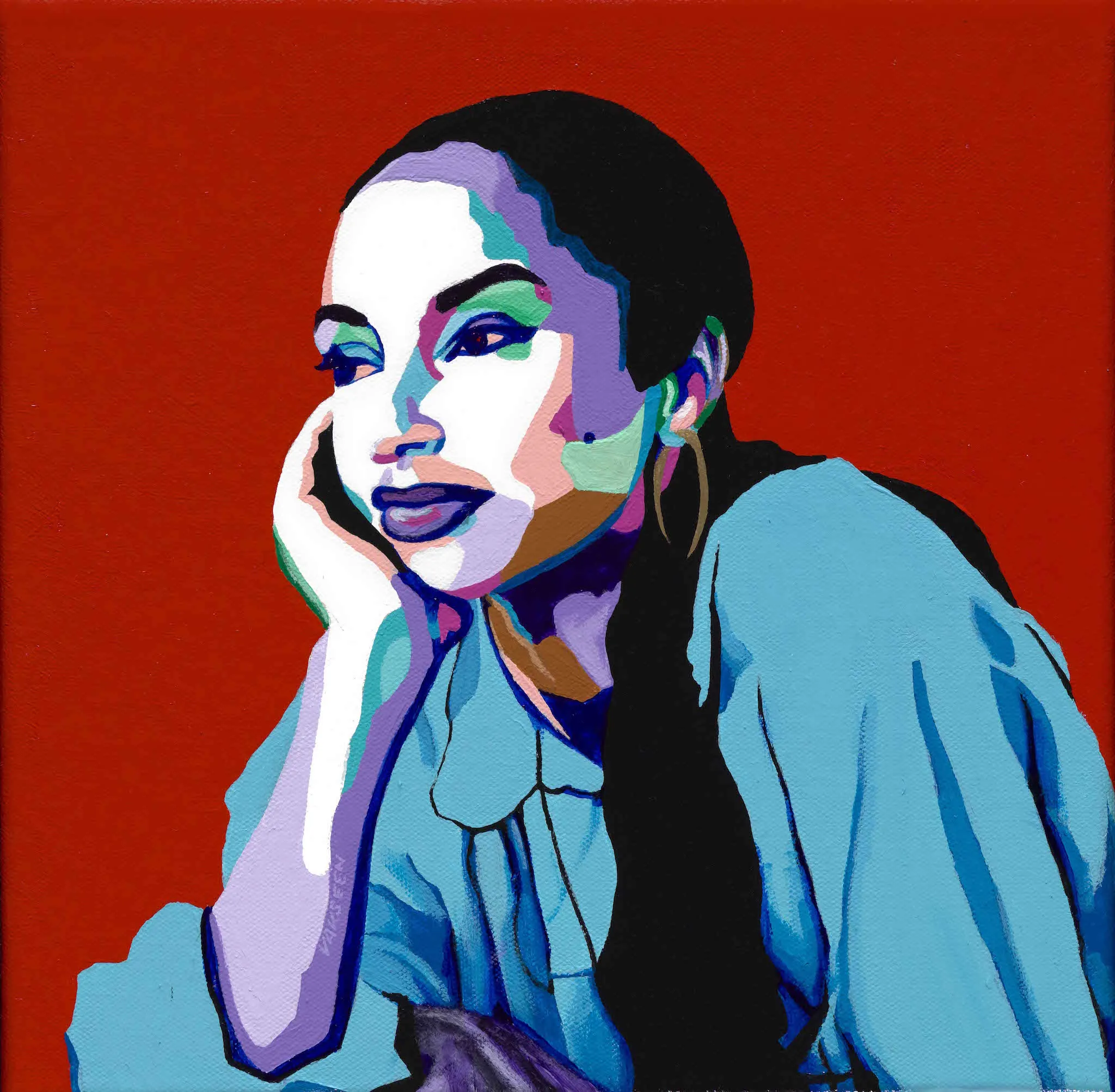No Ordinary Love - Sade portrait art - Limited Edition Giclee Print & Wall Decor - Vakseen Art