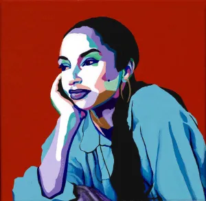 No Ordinary Love - Sade portrait art - Limited Edition Giclee Print & Wall Decor - Vakseen Art