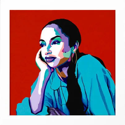 No Ordinary Love - Sade portrait art - Limited Edition Giclee Print & Wall Decor - Vakseen Art