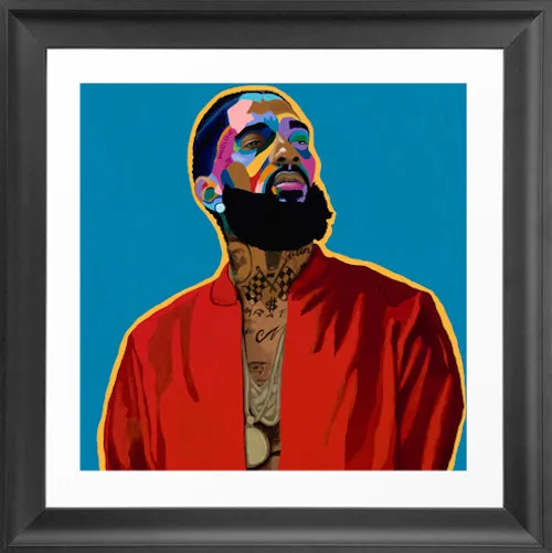 Nothin Like U - Nipsey Hussle portrait art - Limited Edition Giclee Art Prints & Wall Decor - Vakseen Art