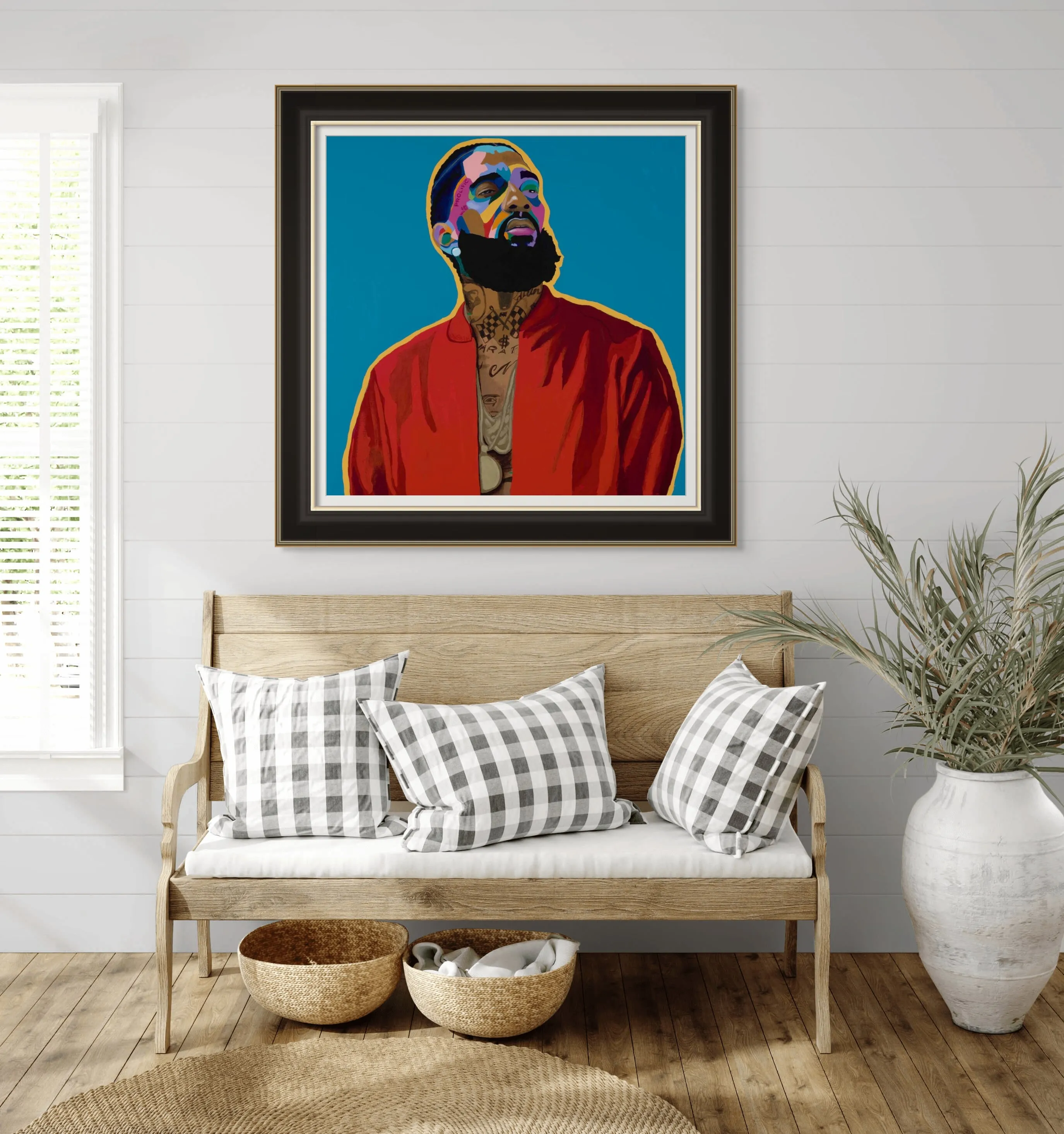 Nothin Like U - Nipsey Hussle portrait art - Limited Edition Giclee Art Prints & Wall Decor - Vakseen Art
