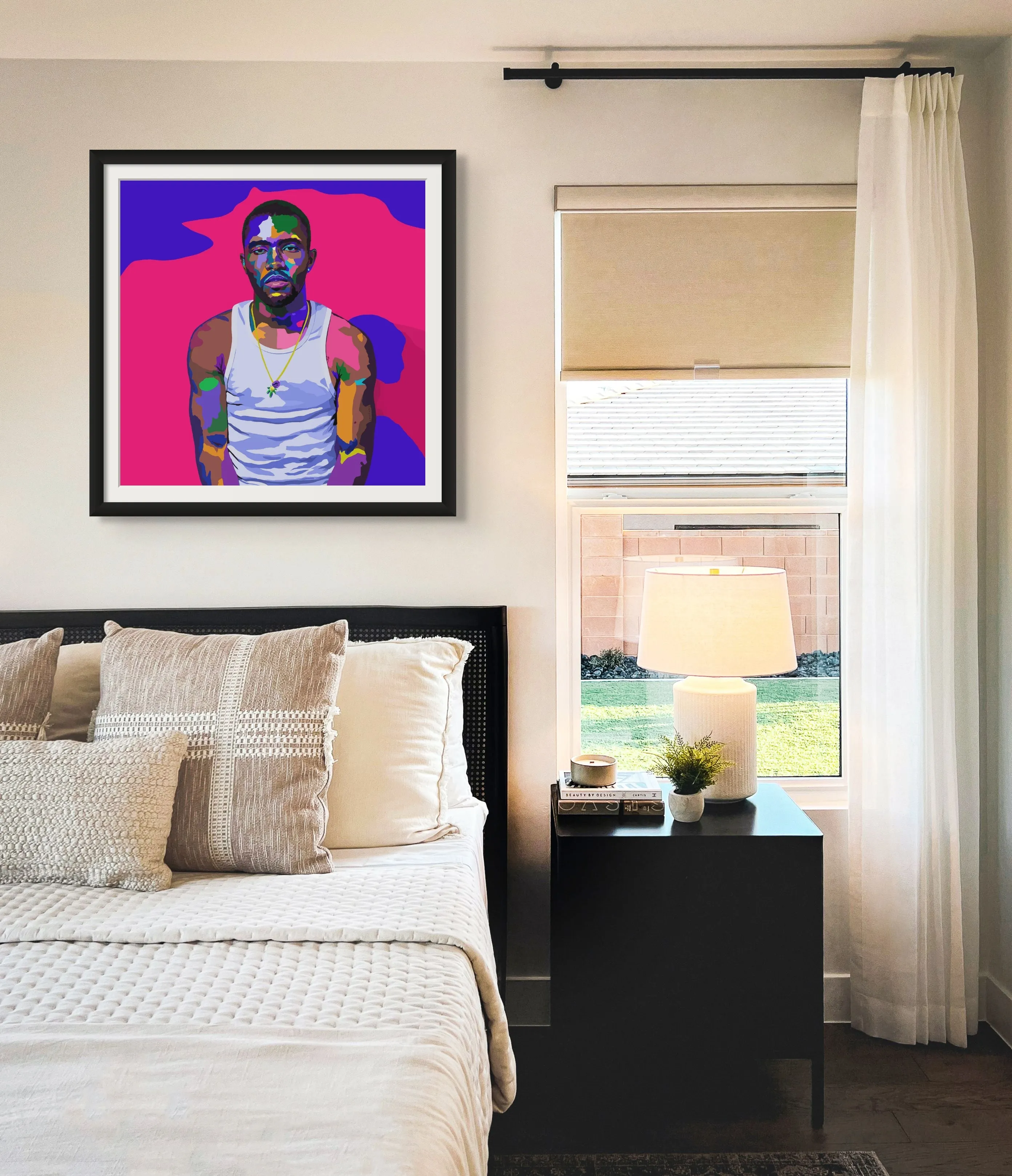 Novacane - Frank Ocean portrait art - Limited Edition Art Print & Wall Decor - Vakseen Art