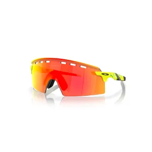 Oakley Encoder Strike Inner Spark Collection - Matte Tennis Ball Yellow (Prizm Ruby Lens)