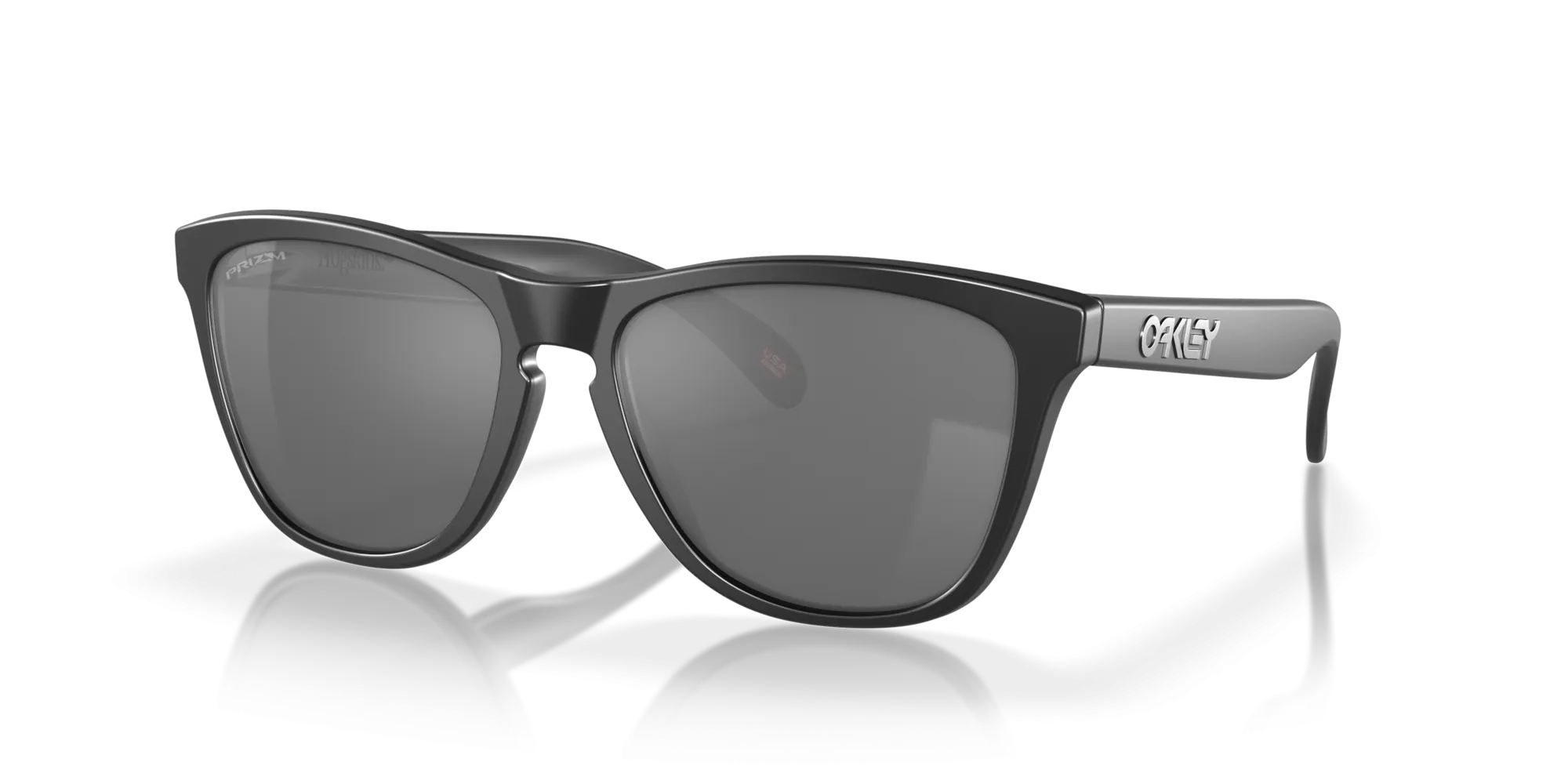 Oakley Frogskins Hybrid Sunglasses - Matte Black w/Prizm Grey